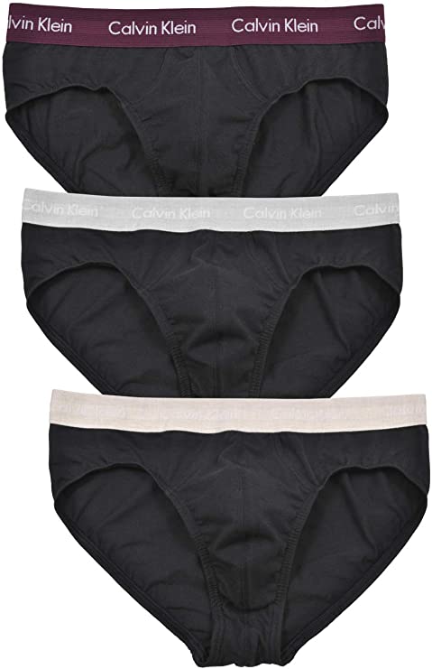 Calvin Klein Underwear Men's 3 Pack Hip Briefs