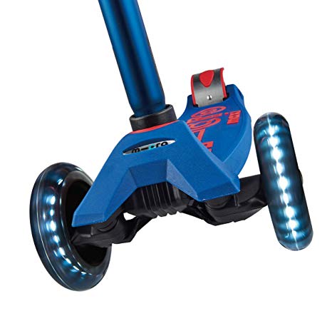 Micro Maxi Deluxe LED Kick Scooter (Blue)