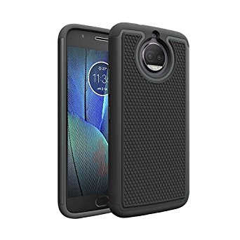 Moto G5S Plus G5S  Case,Yogem Slim Anti-Shock Anti-Scratch Cover Case for G5s  Motorola Moto G5s Plus 2017 (Black)