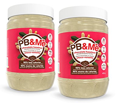 PB&Me - 2-Pack (1LB) - Chocolate Hazelnut - Powdered Peanut Butter 2 Count