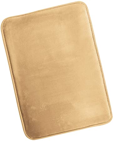 Clara Clark Non Slip Memory Foam Tub-Shower Bath Rug, Small Size 17 X 24 inches - Camel Gold