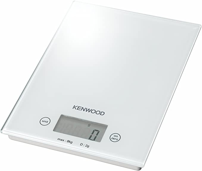 Kenwood DS401 Digital Kitchen Scale, LCD Sceen, White