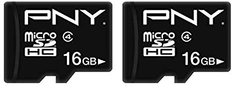 PNY 16GB Performance Class 4 microSDHC Flash Memory Card 2-Pack (P-SDU16G4X2-GE)