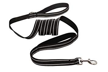 Dog Leash 2 Handles - 6ft Dog Training Leash Large & Medium Dogs - Ideal for Walking Running Climbing with Your Pet - Double Dog Leash Handle - Adjustable & Reflective Leash For Night Visibility