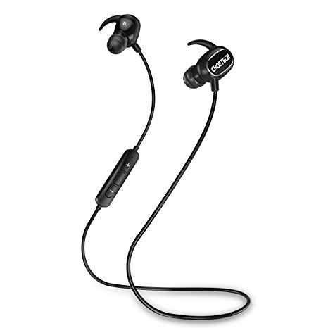 Bluetooth Headphones,CHOETECH Bluetooth V4.1 Earbuds,Noise Canceling with Mic Hands-free Headset, Sweatproof Running Earphones work with any Bluetooth-enabled devices (including iPhone 7)