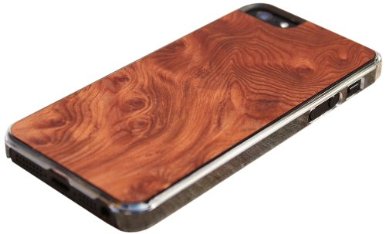 CARVED Wood Clear Case for iPhone 5 - Redwood Burl (I5-CC1B)