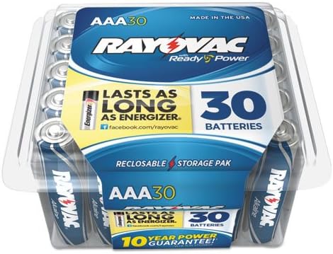 Rayovac Alkaline Battery Size Aaa Container Pack / 30