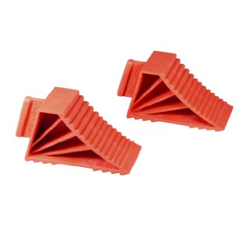 Ernst Manufacturing 980-Red High-Grip Wheel Chocks, Red, Set of 2