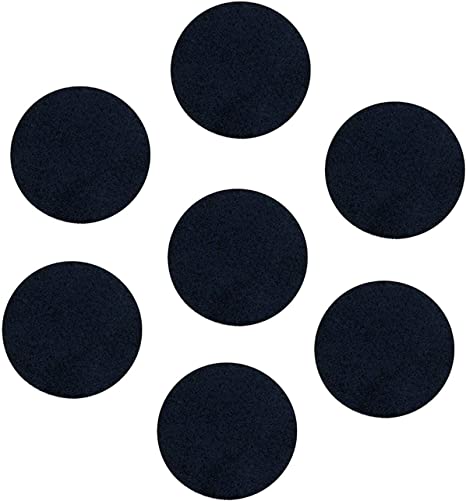 Black Adhesive Felt Circles; Adhesive Black Felt Circles for DIY and Sewing Handcraft, 1 Inch, Pack of 100