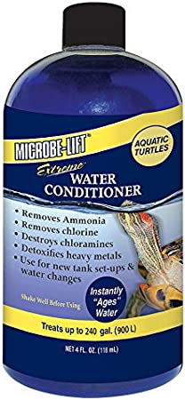 MICROBE-LIFT Aquatic Turtle Extreme Water Conditioner, Removes Ammonia, Chlorine, Chloramine, Detoxifies Heavy Metals