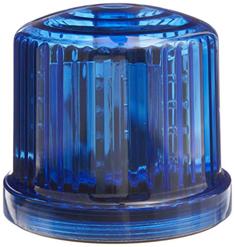 Fortune PL-300BJ Battery Powered Ultra Bright LED Standard Police Beacon, 5" Diameter x 5" Height, Blue