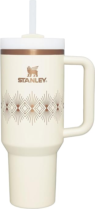 Stanley Quencher H2.O FlowState™ Tumbler 40oz Cream Gloss Deco