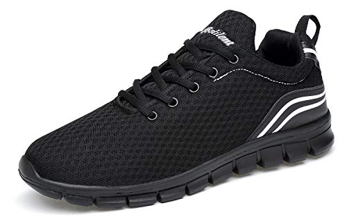 Belilent Men's Knit Breathable Comfortable Sneakers Athletic Walking Running Workout Outdoor Travel Shoes