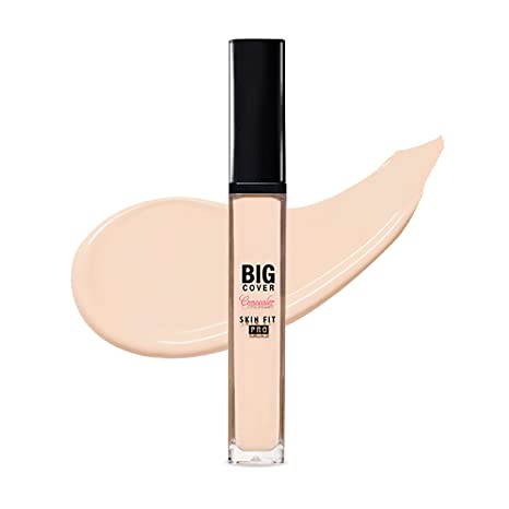 ETUDE Big Cover Skin Fit Concealer PRO (# Light Vanilla) (21AD) | Long-Lasting Closely Adhesive Cover Like Real Skin | Smooth and Perfect Makeup | Hides Dark Circles, Redness