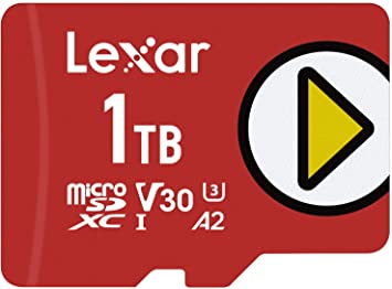 Lexar PLAY 1TB microSDXC UHS-I Card, Compatible with Nintendo Switch, Up To 150MB/s Read (LMSPLAY001T-BNNNU)