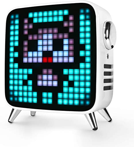 Divoom Tivoo Max Pixel LED Art Bluetooth Speaker with 40 W Output Power and Integrated Battery and Smart App - Colour Goddess White