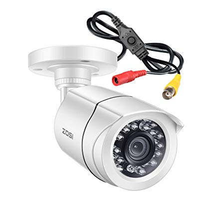 ZOSI 2.0MP HD 1080p 1920TVL Bullet Outdoor/Indoor Security Camera (Hybrid 4-in-1 HD-CVI/TVI/AHD/960H Analog CVBS),65ft IR Night Vision,Weatherproof Surveillance Camera