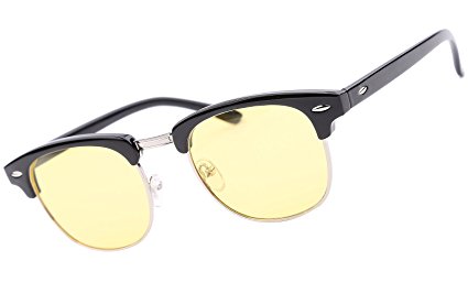 Beison Night Driving Glasses Rain Day Driving Anti Glare Polarized Sunglasses