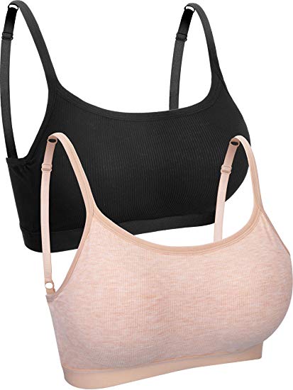 Wireless Padded Bra Mini Camisole Bra Tank Top Bra Seamless Sports Bra with Straps for Female Underwear Favors