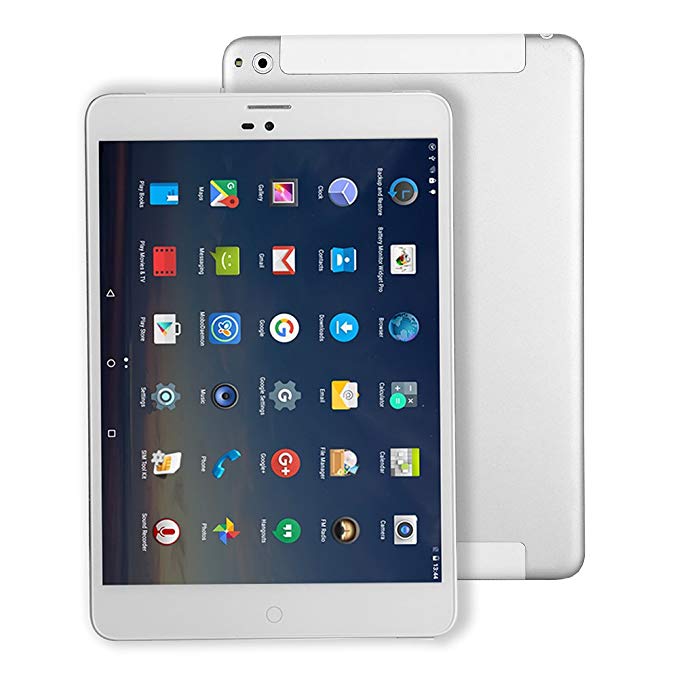 Tablet PC 4G Lte Android Quad Core Single SIM - Winnovo M798 7.85" Unlocked Phablet Google Certified 16GB ROM  1GB RAM WiFi Bluetooth GPS Support Netflix YouTube