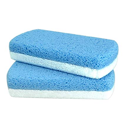 Glass Pumice Stone for Feet, Callus Remover and Foot scrubber & Pedicure Exfoliator Tool Pack of 2