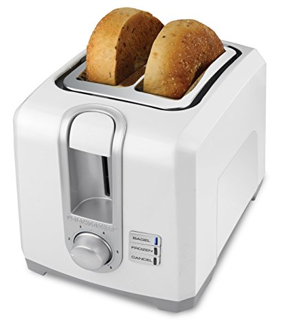 BLACK DECKER T2569 2-Slice Toaster, Bagel Toaster, White