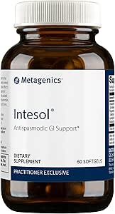 Metagenics Intesol - Digestive Aid, GI Relief & Supports Relaxation* - with Peppermint Oil, Chamomile & Lavender Flower Oil - Herbal Extracts for Indigestion Relief* - Gluten-Free - 60 Softgels