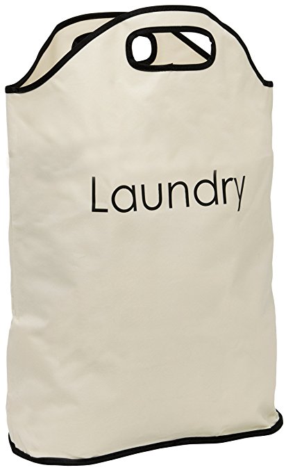 Viceni Laundry Bag with Integrated Handles, Polyester, Cream