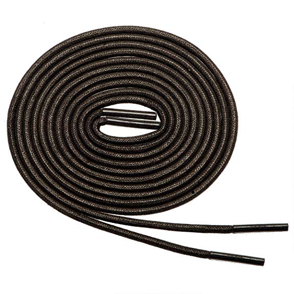 Birch’s 3/32”(2.4 mm) Thin Premium Round Waxed Cotton Dress Shoelaces