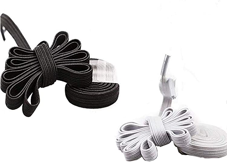 DB No Tie Shoelaces - Flat Elastic Laces with Adjustable Tension - Slip-on Any Shoes