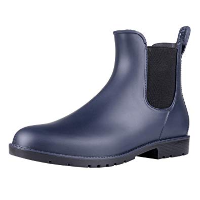 Asgard Women's Ankle Rain Boots Waterproof Chelsea Boots