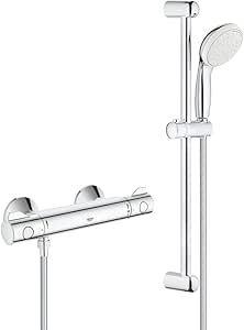 GROHE 34565001 Grohtherm 800 Mitigeur thermostatique Ensemble de Douche, Chromé, 600mm