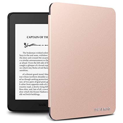 Infiland Case for Kindle Paperwhite (10th Generation-2018 Release), Thinnest and Lightest Cover Compatible with Amazon Kindle Paperwhite 2018 Release(Auto Sleep/Wake Function),Rose Gold
