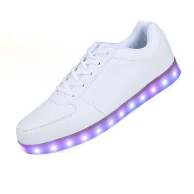 SAGUARO 8 Colors LED Light-Up Couple Womens Mens Sport Shoes Sneakers USB Charging for Valentines Day Christmas Halloween