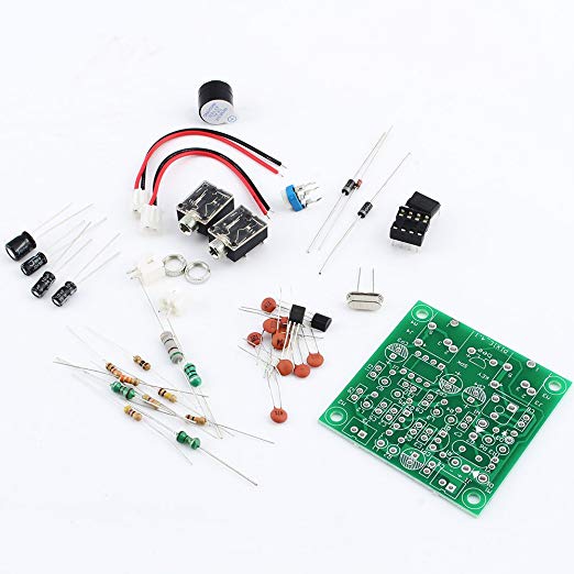 Yosoo HAM Radio 40M CW Shortwave Transmitter Receiver Version 4.1 7.023-7.026MHz QRP Pixie Kit DIY with Buzzer