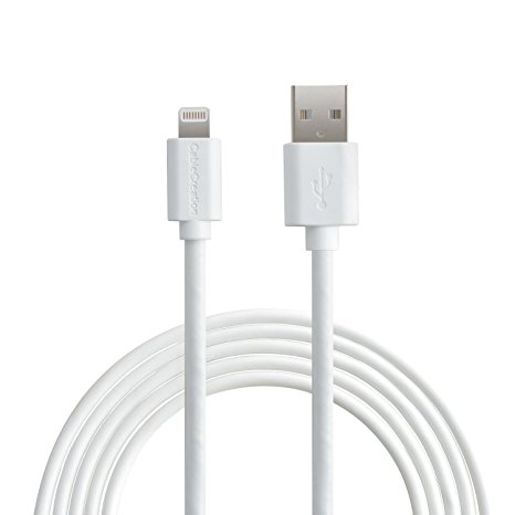 [Apple MFi Certified] CableCreation Lightning to USB Cable, Lightning 8Pin to USB SYNC Cable for iPhone, ipad, ipod, 10ft/3M,White Color