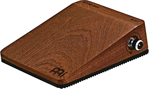 Meinl Percussion Analog Stomp Box for Multi-instrumentalists with Passive Piezo Pickup — Create Rhythmic Patterns — Features Mahogany Body and Quarter-inch Input/Output Jacks, MPS1