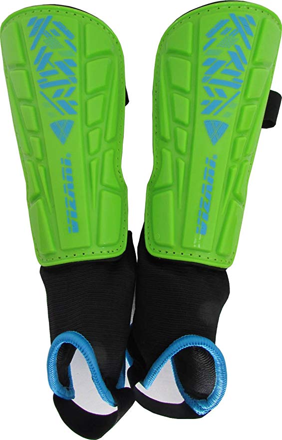 Vizari Malaga Soccer Shin Guards for Kids | Soccer Gear for Boys Girls | Protective Soccer Equipment | Adjustable Straps