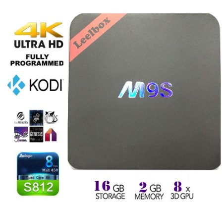 Leelbox M9S 2GB RAM 16GB Amlogic S812 Quad Core AP6330 Wifi Module Support 802.11n 4K Ultra HD Android TV Box