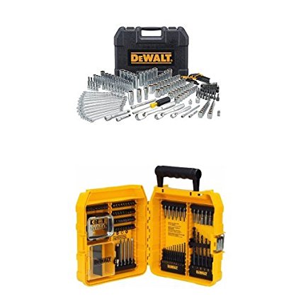 DEWALT DWMT81535 247Pc Mechanics Tool Set with 80-Piece Professional Drilling/Driving Set