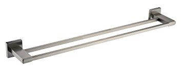 KES Bathroom Double Towel Bar Wall Mount Brushed Finish, SUS304 Stainless Steel, A2401-2