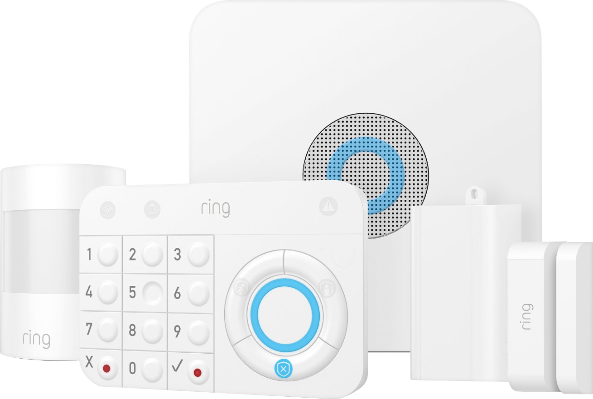 Ring - Alarm Home Security Kit - White