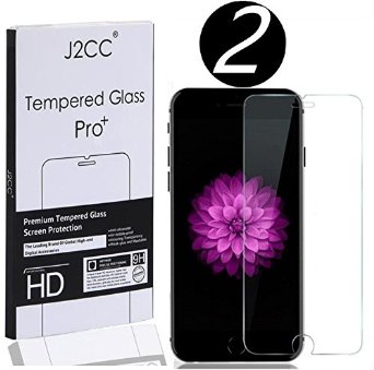 (2 Pack) iPhone 6S Plus Screen Protector, J2CC Professional Screen Protector [Explosion-proof] [Easy-Install] for iPhone 6 Plus and iPhone 6S Plus 5.5 inch (2 Packs for iPhone 6 Plus/6S Plus)