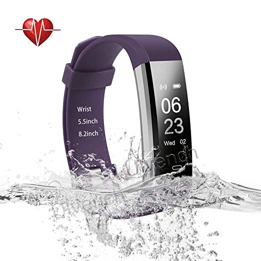 Ulvench Fitness Tracker, Heart Rate Monitor Smart Watch with Calorie Counter Watch Pedometer Sleep Monitor, Step Counter, GPS, IP67 Waterproof Activity Tracker for Android＆iOS Smartphone