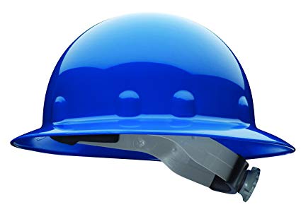 Fibre-Metal by Honeywell E1RW71A000 Super Eight Full Brim Ratchet Hard Hat, Blue