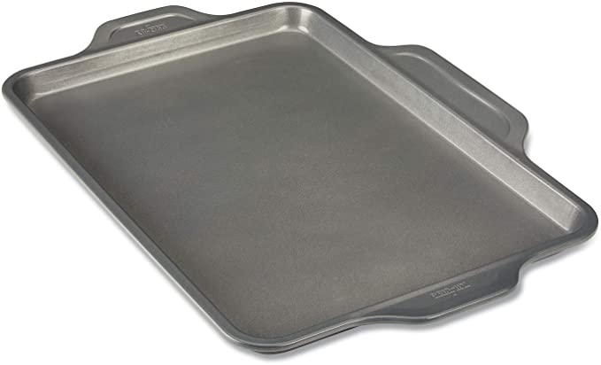 All-Clad J2570564 Pro-Release bakeware sheet, 17 In x 11.5 In x 1 In, Grey