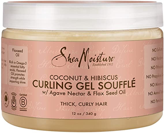 Shea Moisture Coconut & Hibiscus Curling Gel Souffle, 355ml