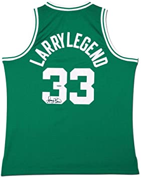 Larry Bird Autographed Boston Celtics Green Larry Legend Swingman Jersey - Upper Deck Certified - Autographed NBA Jerseys