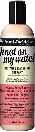 Aunt Jackie's Knot On My Watch Instant Detangling Therapy, 12 oz (2 Pack)