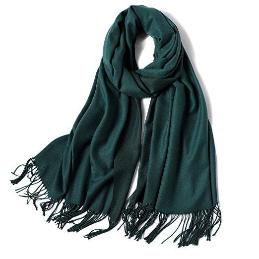 SOJOS Two-tone Scarf Cashmere Feel Wool Wraps Shawls Women Large Soft Scarves SC3002